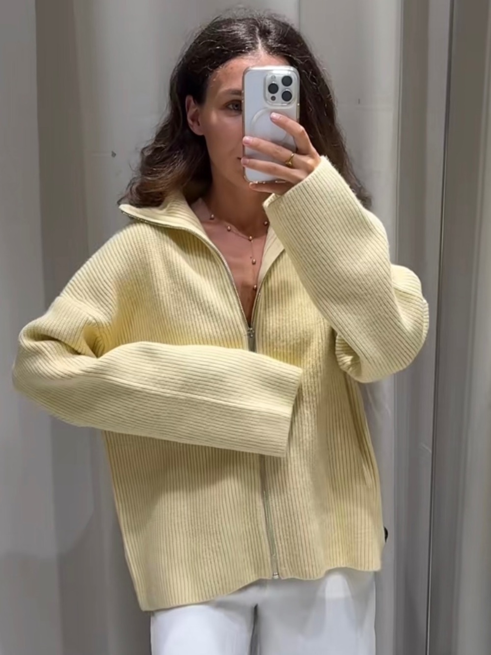 Zip cardigan